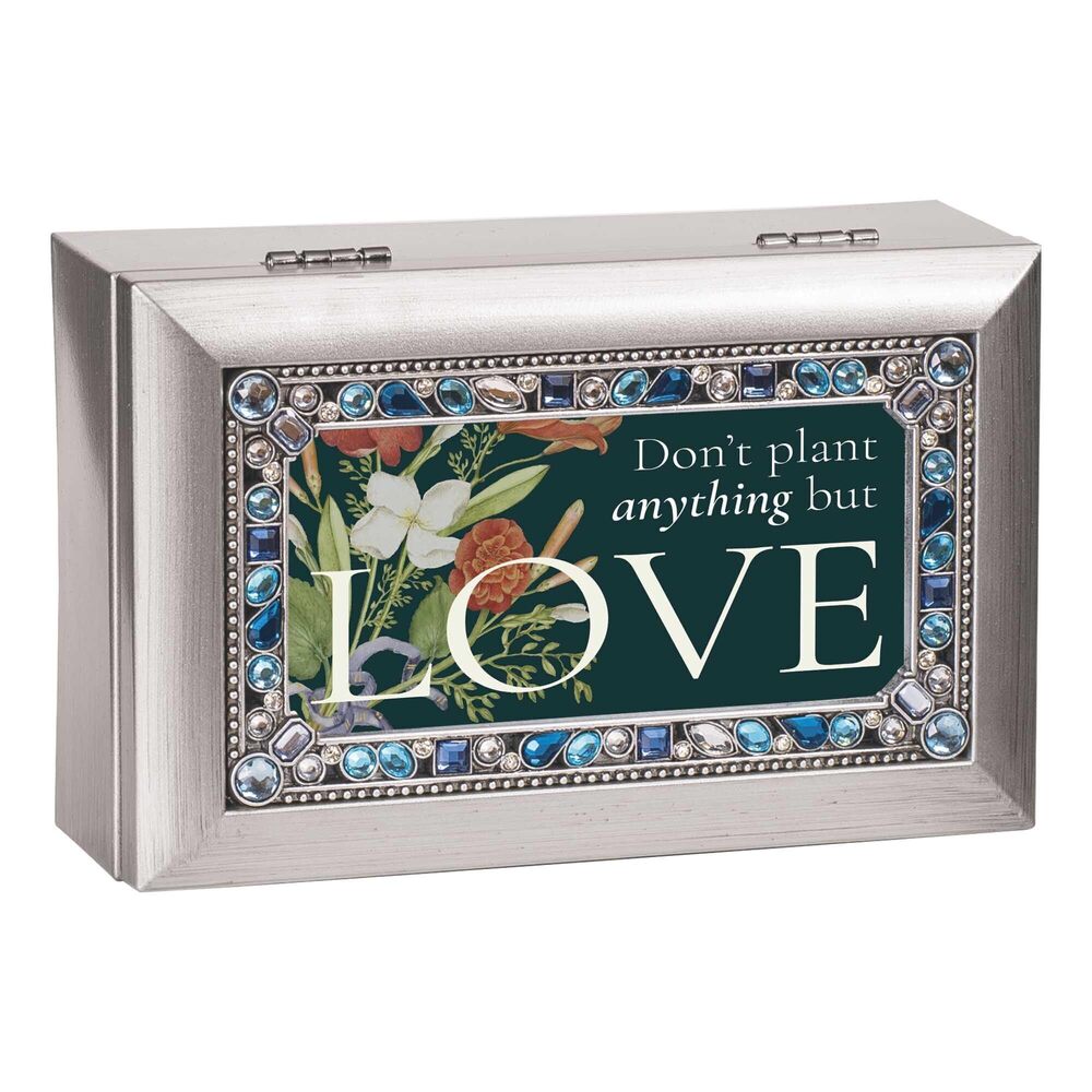 1054 Musical Trinket Photo Jewelry Box Plays Tune Wonderful World 4 x 6